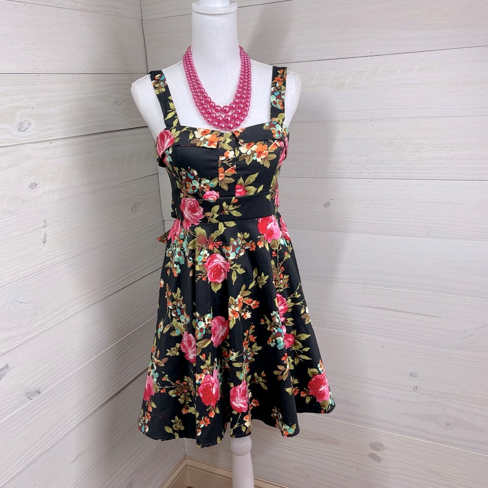 Ixia Vintage Look Floral Sundress M (jrs.) FREE SHIP